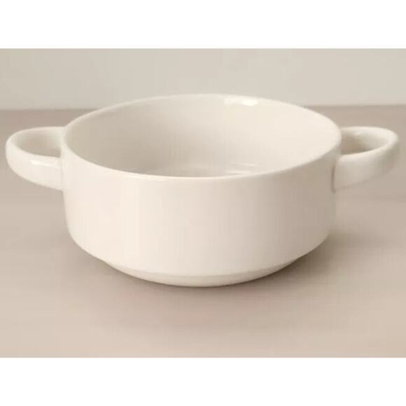 Set of 5 Sweese Porcelain Stackable Minimalist Multipurpose Bowls with Handles - Picture 12 of 16